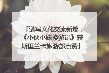 谱写文化交流新篇，《小伙小妹换游记》获斯里兰卡旅游部点赞