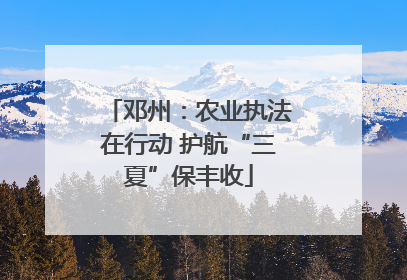 邓州：农业执法在行动 护航“三夏”保丰收