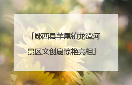 郧西县羊尾镇龙潭河景区文创扇惊艳亮相
