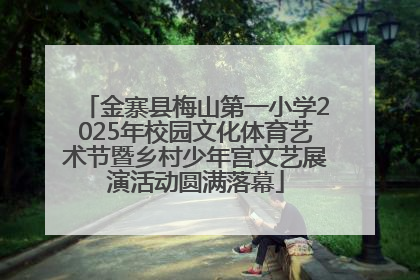 金寨县梅山第一小学2025年校园文化体育艺术节暨乡村少年宫文艺展演活动圆满落幕