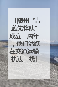 随州“青蓝先锋队”成立一周年，他们活跃在交通运输执法一线