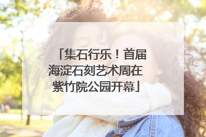 集石行乐！首届海淀石刻艺术周在紫竹院公园开幕