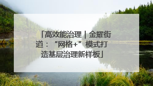高效能治理｜金耀街道：“网格+”模式打造基层治理新样板