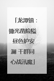 龙潭镇：锄光凿险隘 昼色护安澜 干群同心战汛魔