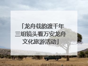 龙舟载韵渡千年 三组镜头看万安龙舟文化旅游活动