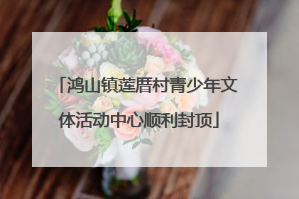 鸿山镇莲厝村青少年文体活动中心顺利封顶