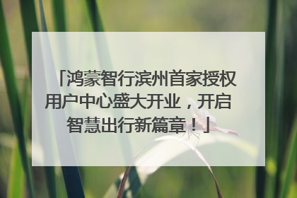 鸿蒙智行滨州首家授权用户中心盛大开业，开启智慧出行新篇章！