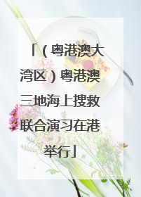 （粤港澳大湾区）粤港澳三地海上搜救联合演习在港举行