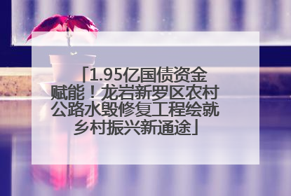 1.95亿国债资金赋能！龙岩新罗区农村公路水毁修复工程绘就乡村振兴新通途