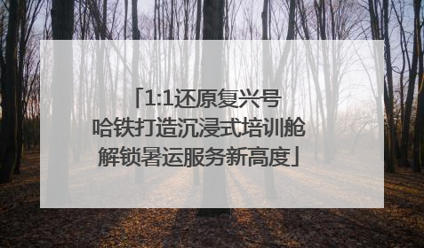 1:1还原复兴号 哈铁打造沉浸式培训舱解锁暑运服务新高度