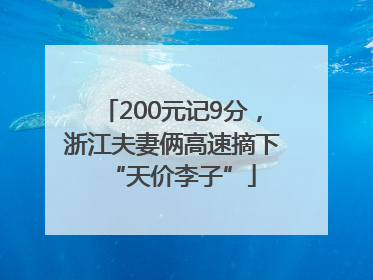 200元记9分，浙江夫妻俩高速摘下“天价李子”