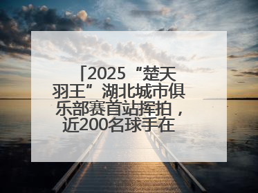 2025“楚天羽王”湖北城市俱乐部赛首站挥拍，近200名球手在黄石同场竞技