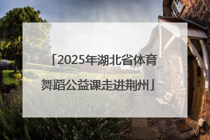 2025年湖北省体育舞蹈公益课走进荆州