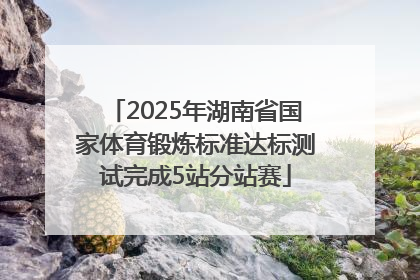 2025年湖南省国家体育锻炼标准达标测试完成5站分站赛