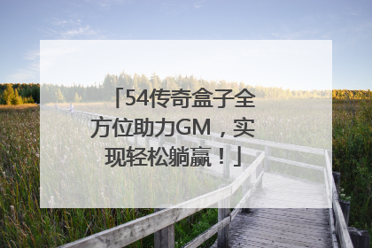 54传奇盒子全方位助力GM，实现轻松躺赢！