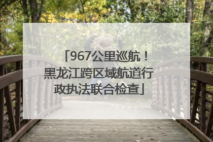 967公里巡航！黑龙江跨区域航道行政执法联合检查