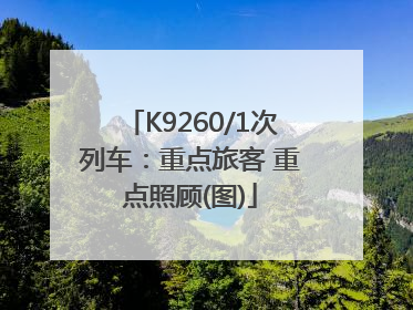 K9260/1次列车：重点旅客 重点照顾(图)